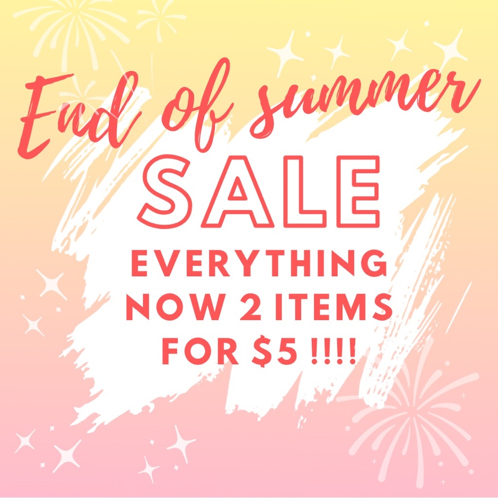 EVERYTHING 2 items for $5 SALE!!!!